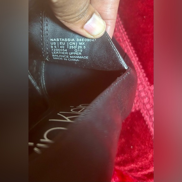 •SALE•Calvin Klein Nastassia Classic Black Leather Heel - Picture 7 of 8